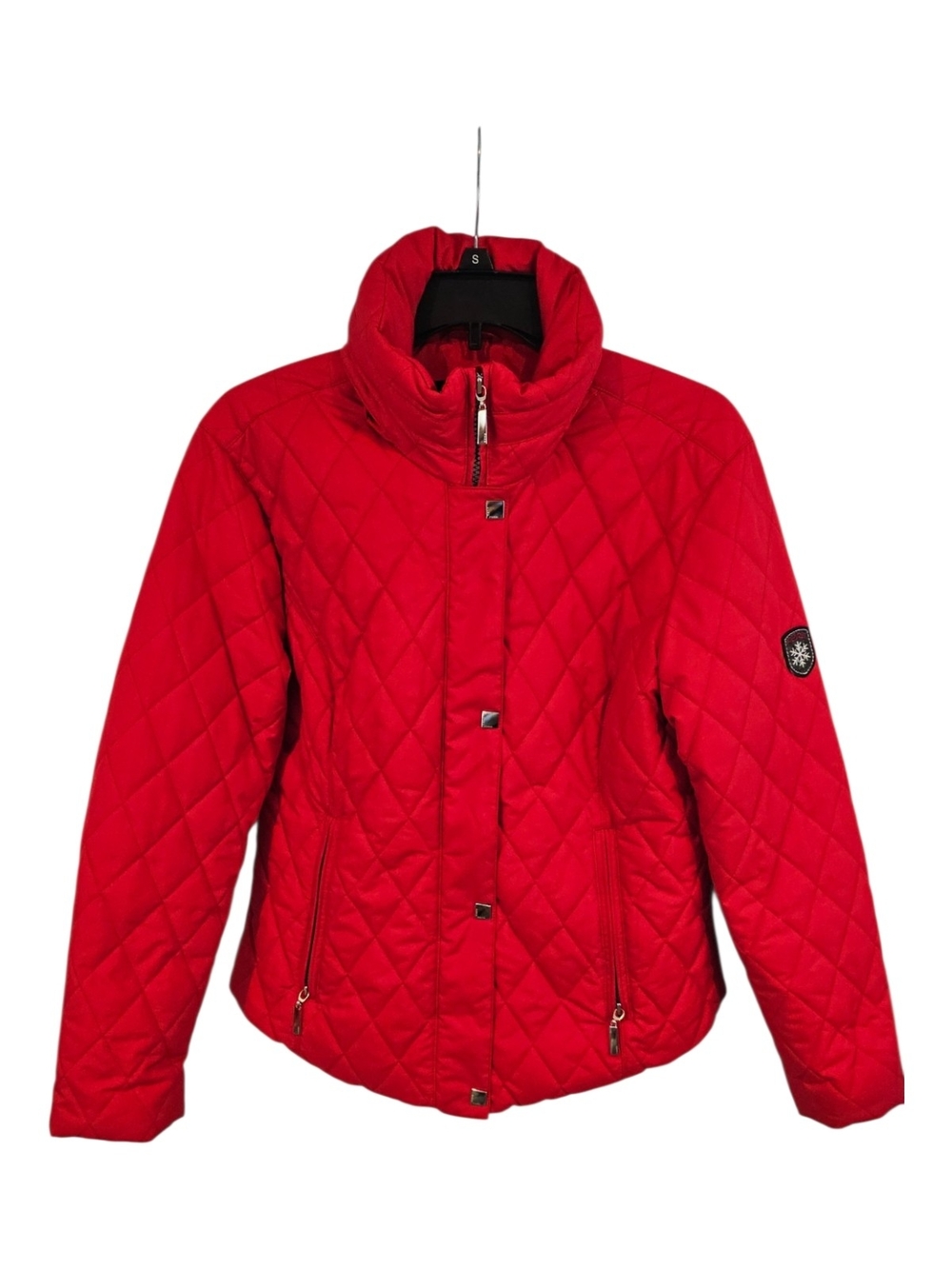 Fera Signature Size 8 Red Quilted Coat Jacket DuPont Thermolite Plus Insulation